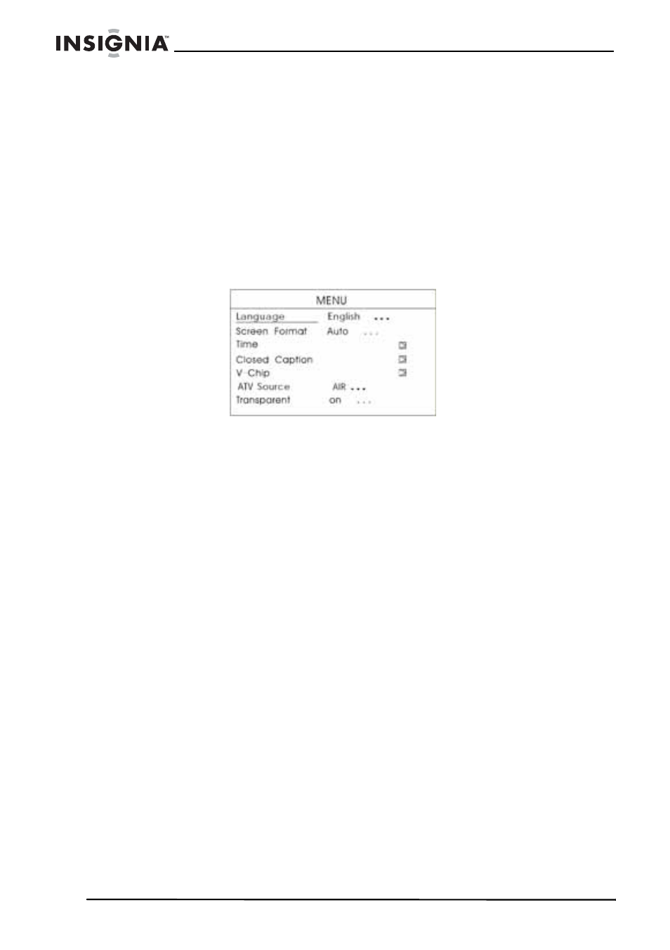 Setting the menu transparency, To set the menu transparency, Improving reception | Using your tv as a monitor, To use your tv as a monitor | Insignia NS-5HTV User Manual | Page 20 / 78