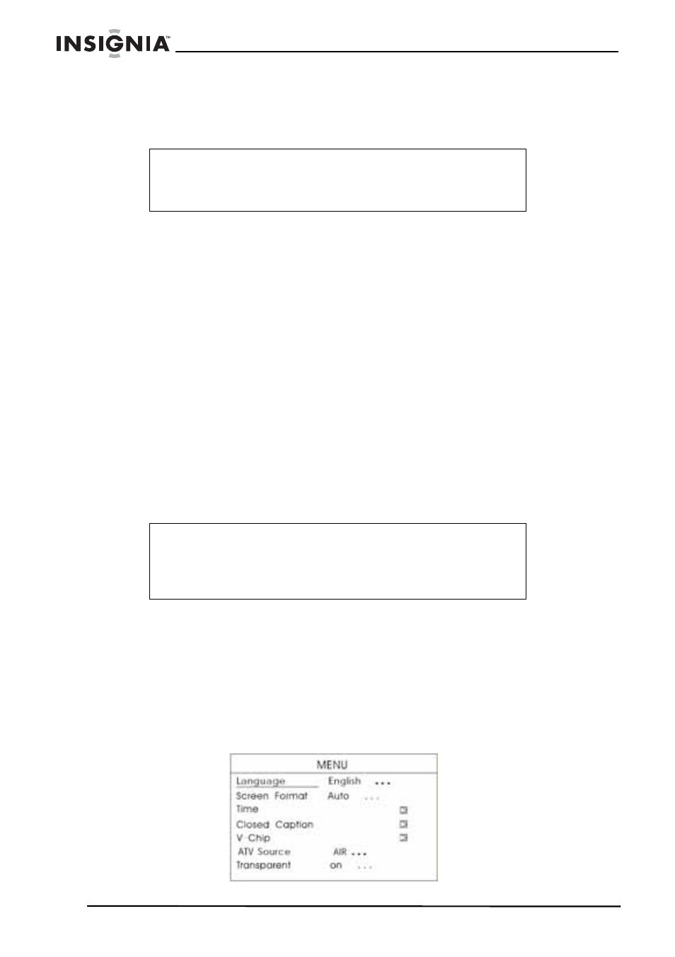 Charge de la batterie, Pour charger la batterie, Réglage de la langue | Pour régler la langue | Insignia NS-5HTV User Manual | Page 34 / 78