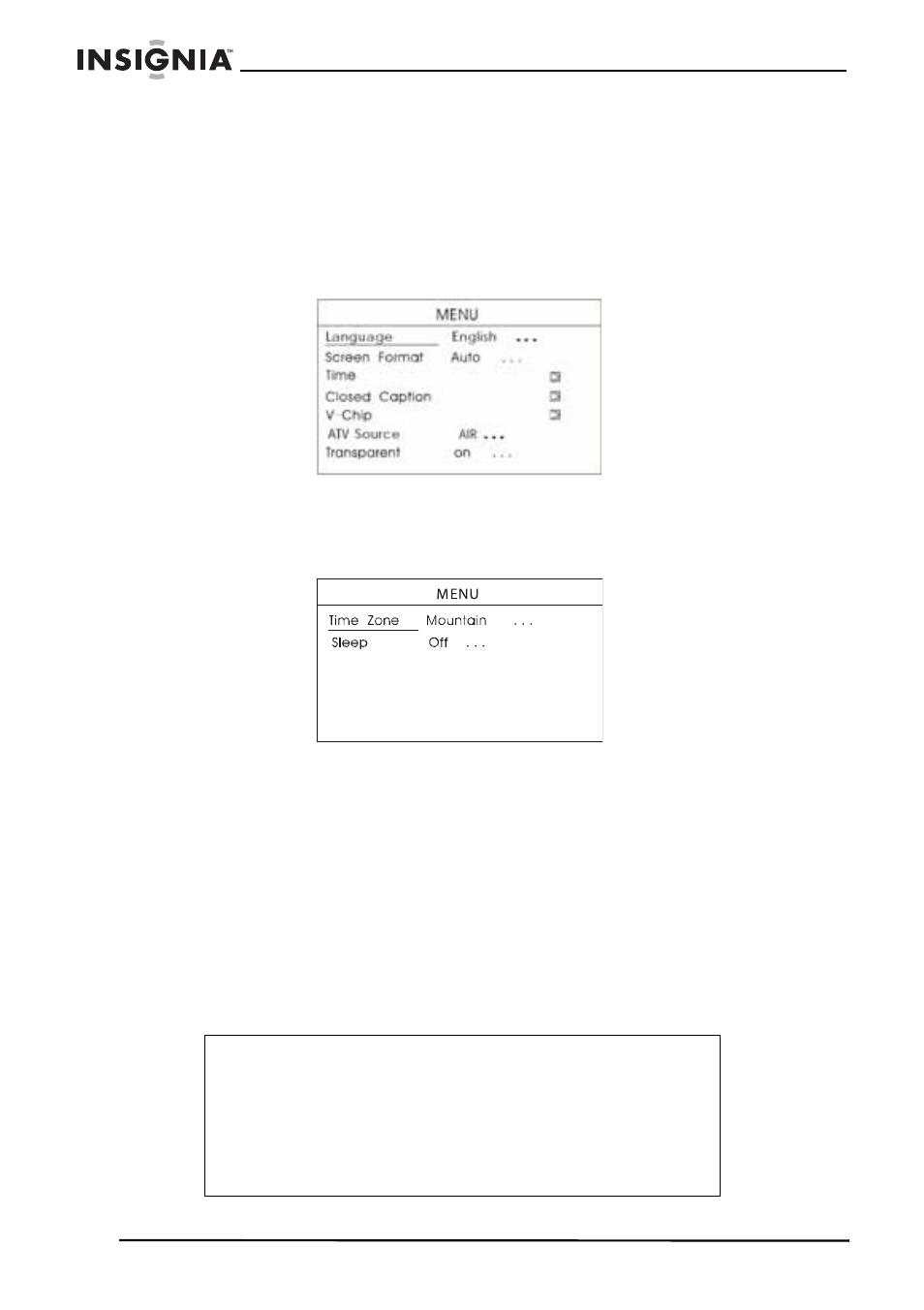 Réglage de l’heure, Pour régler l'heure, Utilisation du téléviseur | Pour utiliser le téléviseur | Insignia NS-5HTV User Manual | Page 36 / 78