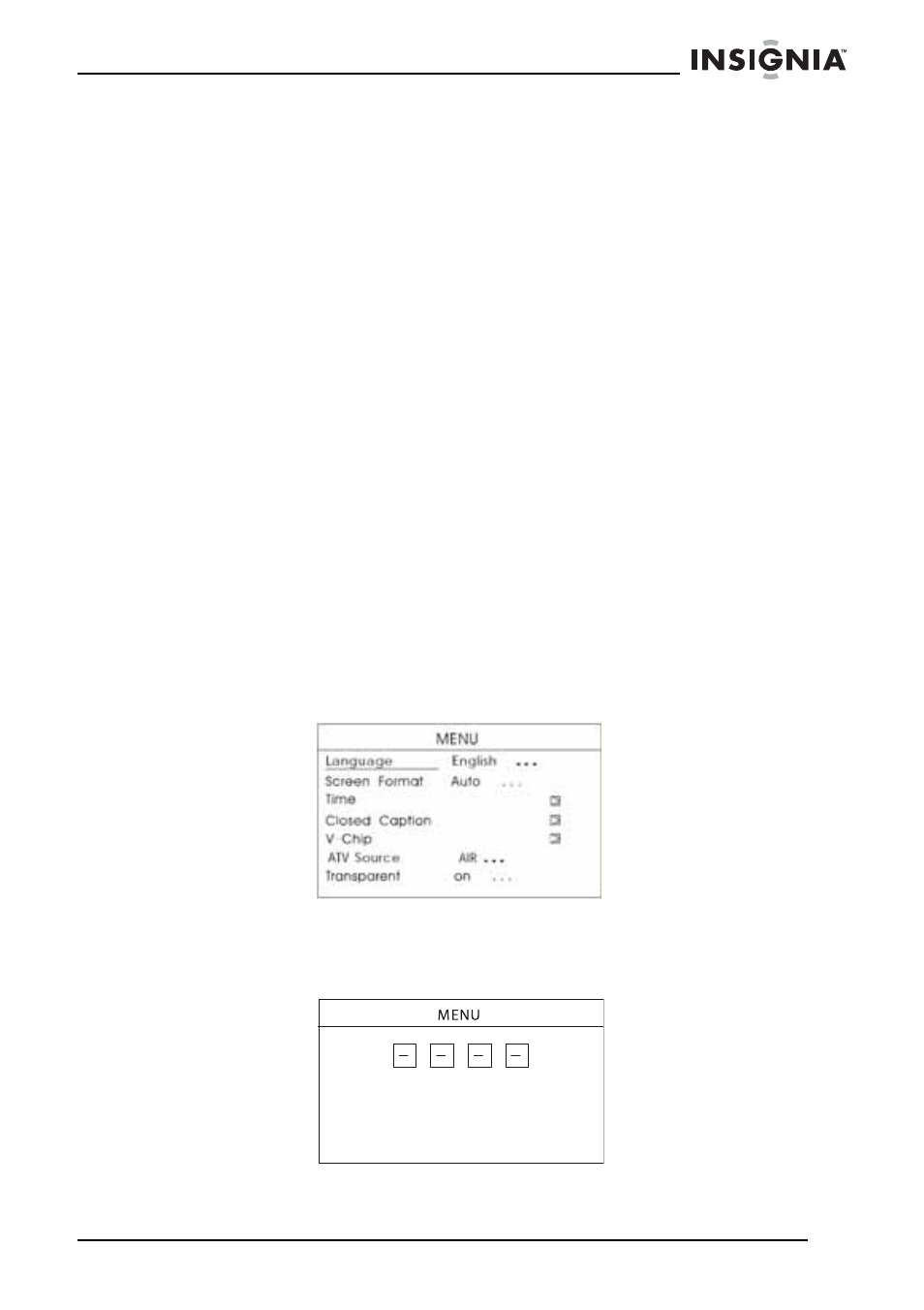 Pour changer le mot de passe | Insignia NS-5HTV User Manual | Page 41 / 78