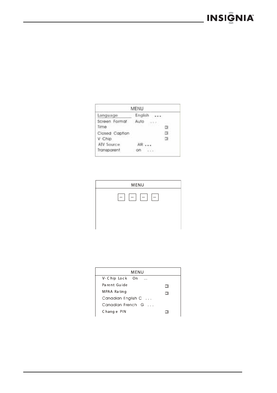 Para cambiar su contraseña | Insignia NS-5HTV User Manual | Page 67 / 78
