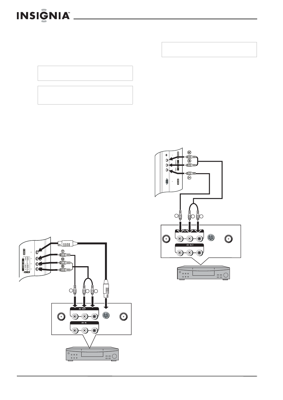 Connexion d’un magnétoscope | Insignia NS-32LCD User Manual | Page 34 / 78