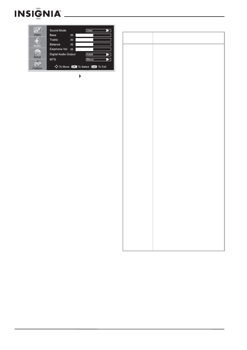 Menús de pantalla | Insignia NS-32LCD User Manual | Page 68 / 78