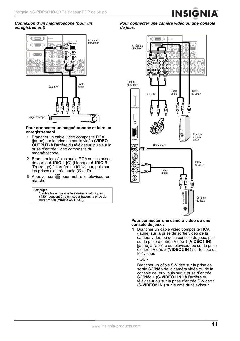 Insignia NS-PDP50HD-09 User Manual | Page 41 / 92