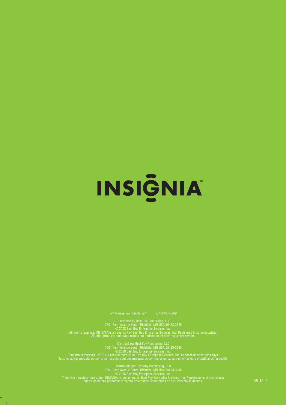Insignia NS-PDP50HD-09 User Manual | Page 92 / 92
