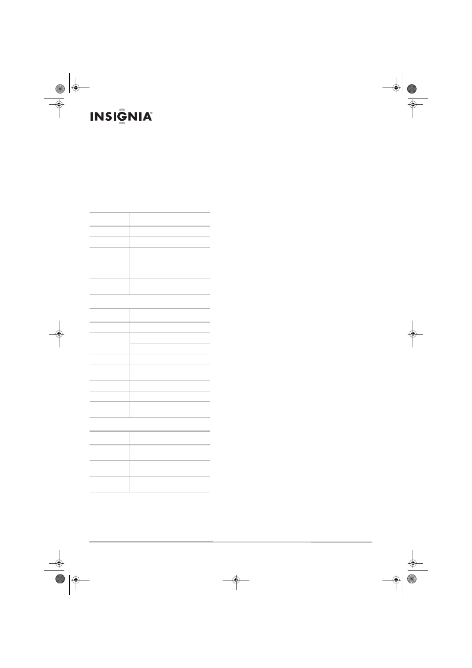 Specifications, Warranty information | Insignia NS-A1112 User Manual | Page 8 / 24