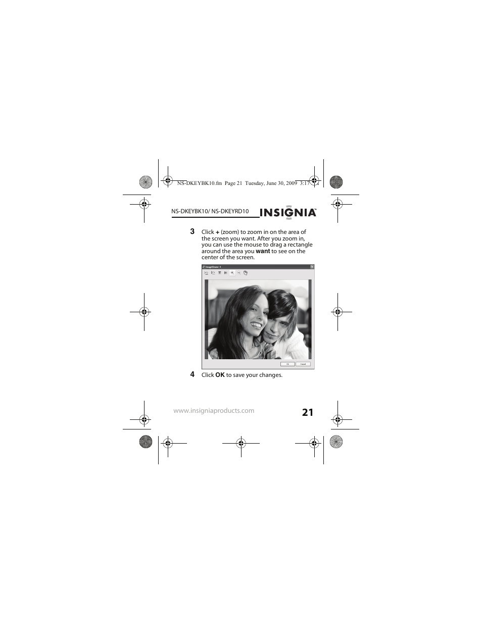 4 click ok to save your changes | Insignia NS-DKEYRD10 User Manual | Page 21 / 36
