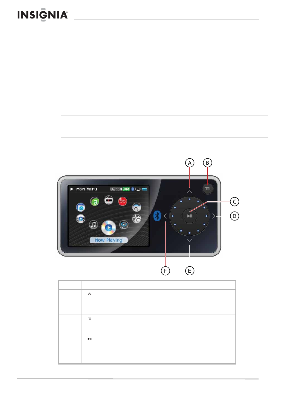 Insignia Pilot with Bluetooth NS-8V24 User Manual | Page 38 / 74