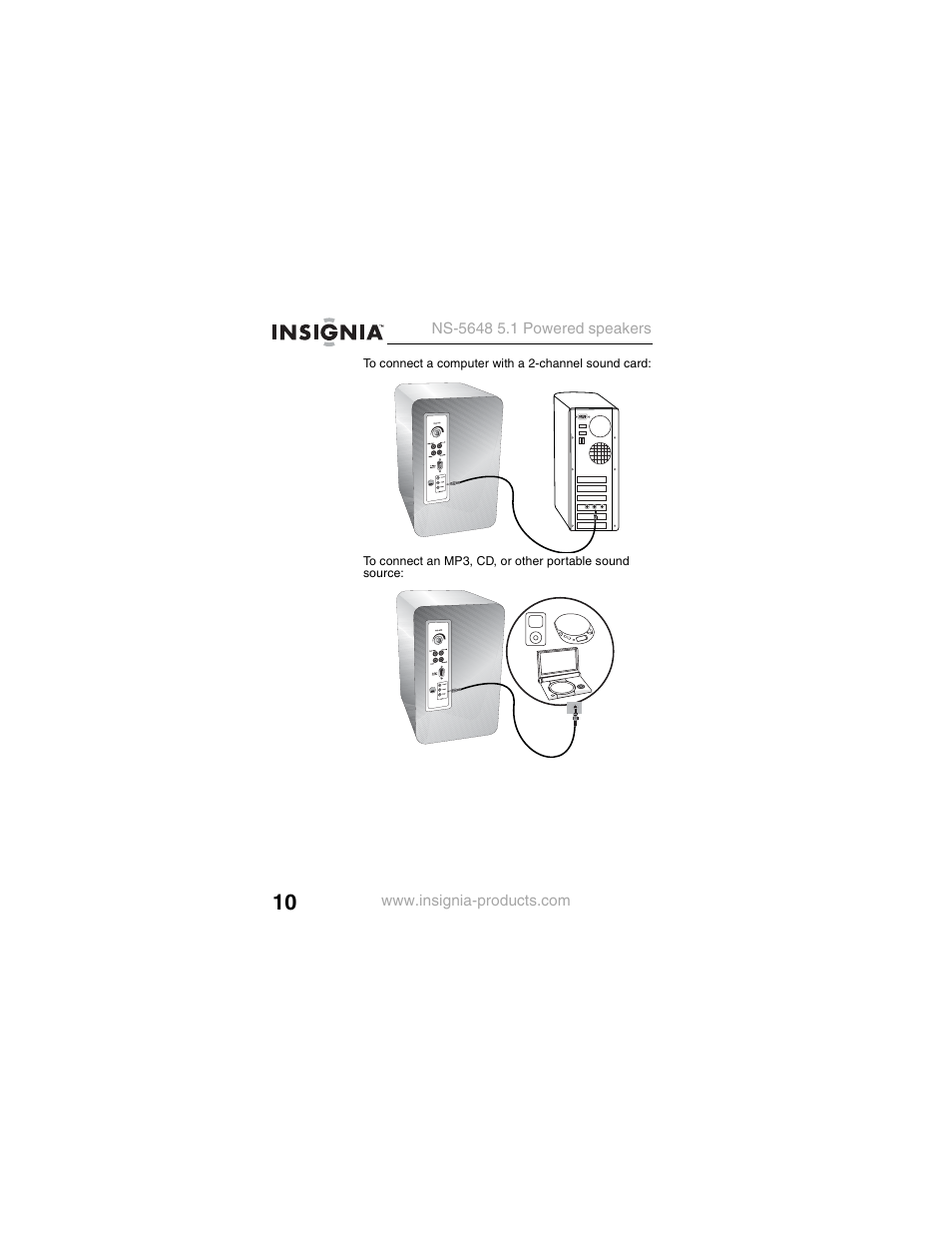 Insignia NS-5648 User Manual | Page 10 / 56