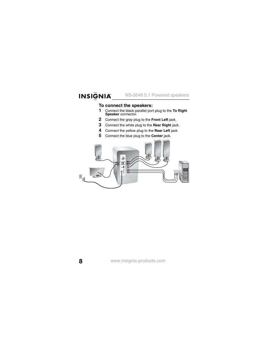 Insignia NS-5648 User Manual | Page 8 / 56