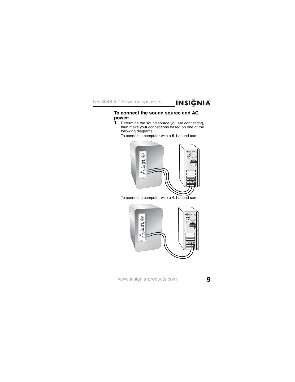 Insignia NS-5648 User Manual | Page 9 / 56