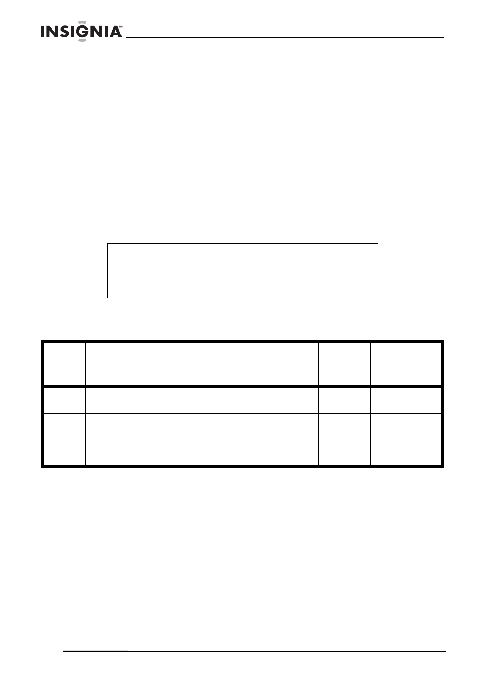 Tamaños de cajas recomendados | Insignia NS-SUB12 User Manual | Page 18 / 24