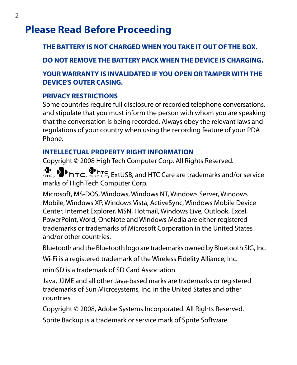 Please read before proceeding | Insignia X7510 User Manual | Page 2 / 241
