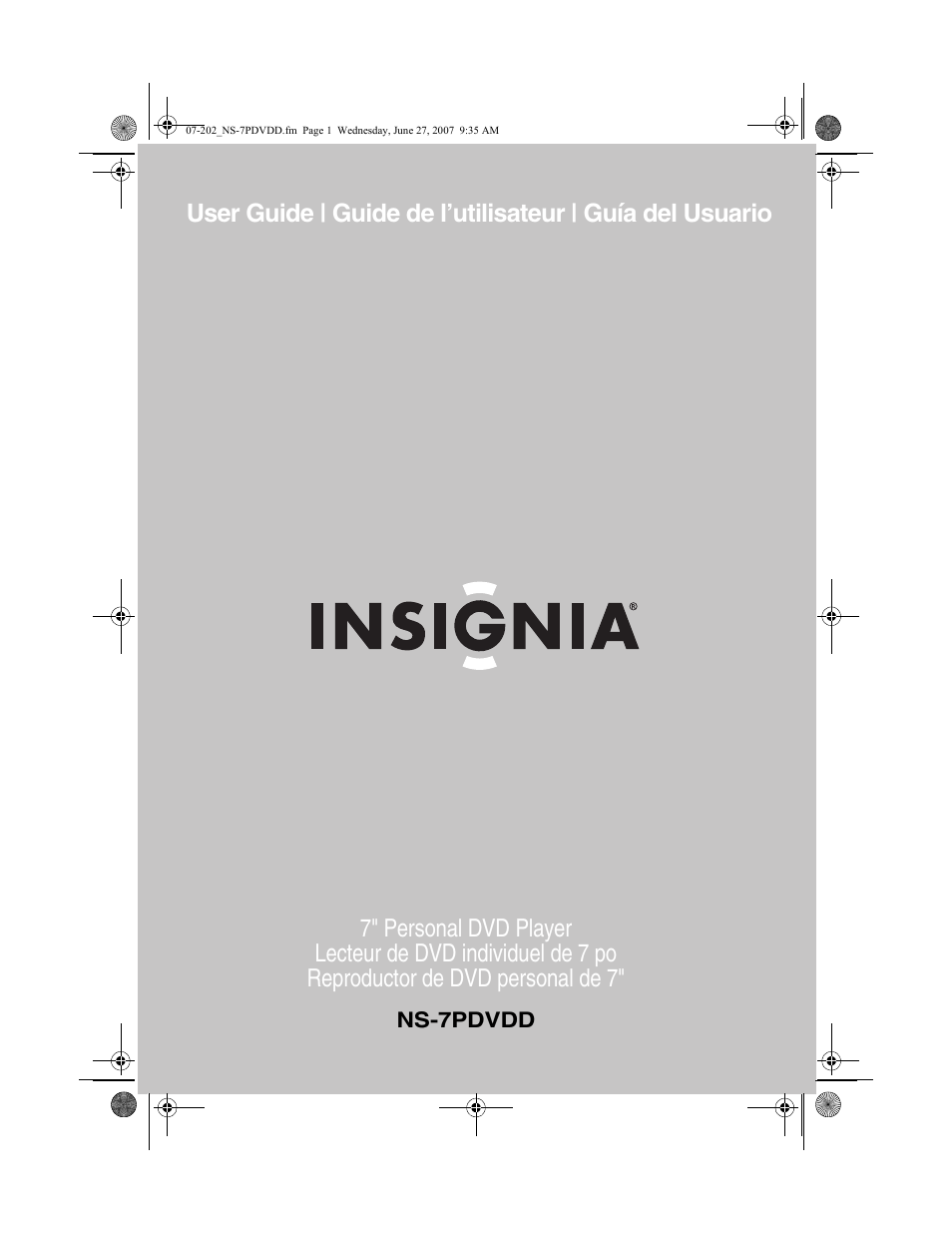 Insignia NS-7PDVDD User Manual | 100 pages