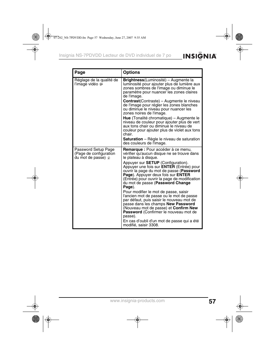 Insignia NS-7PDVDD User Manual | Page 57 / 100