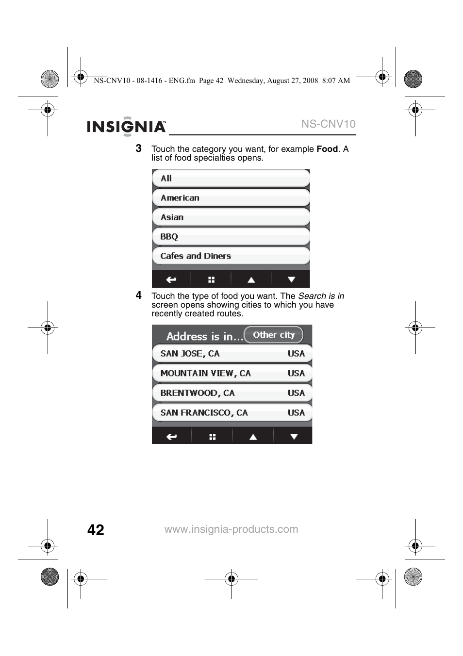 Insignia NS-CNV10 User Manual | Page 44 / 72