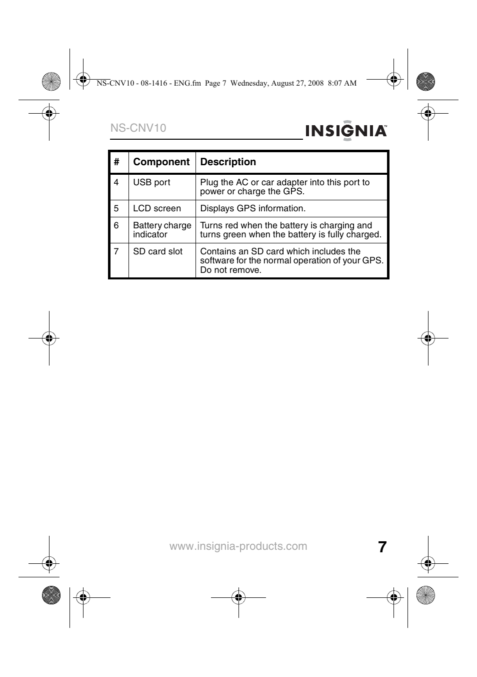 Insignia NS-CNV10 User Manual | Page 9 / 72