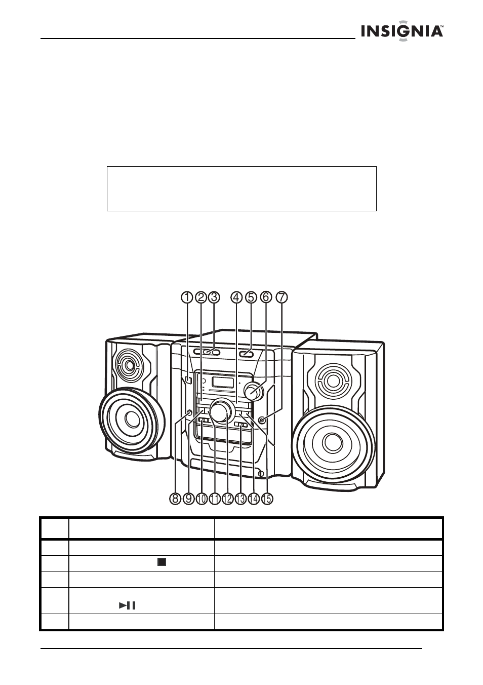 Características, Vista frontal | Insignia NS-A2113 User Manual | Page 45 / 62