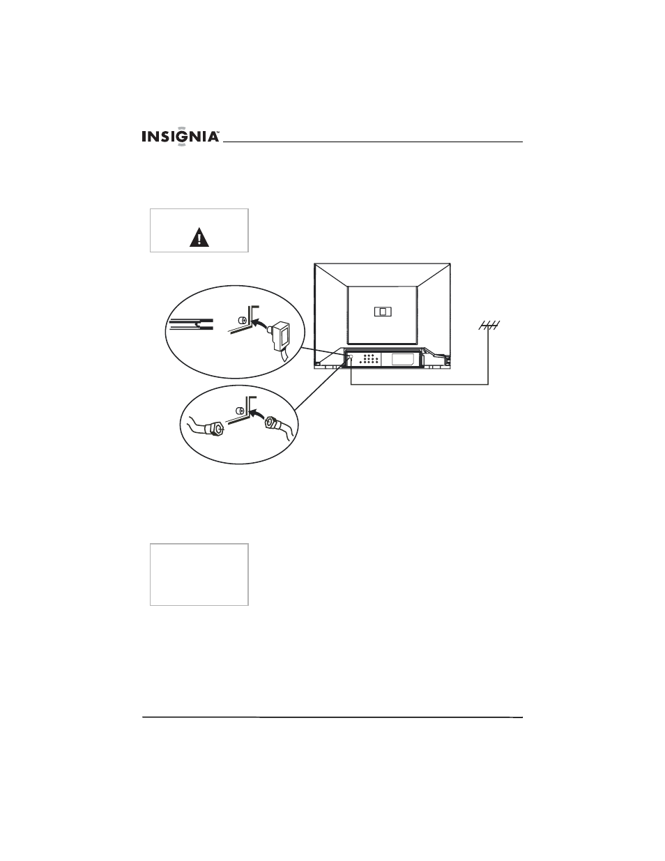 Conexión de su tv | Insignia NS-14FTV User Manual | Page 61 / 78