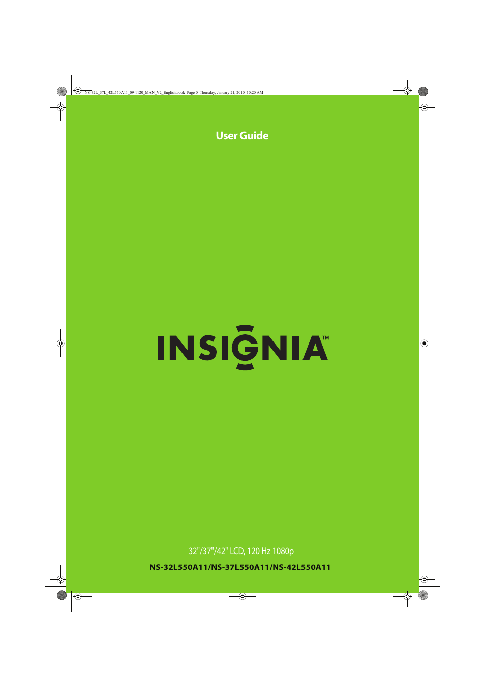 Insignia NS-32L550A11 User Manual | 68 pages