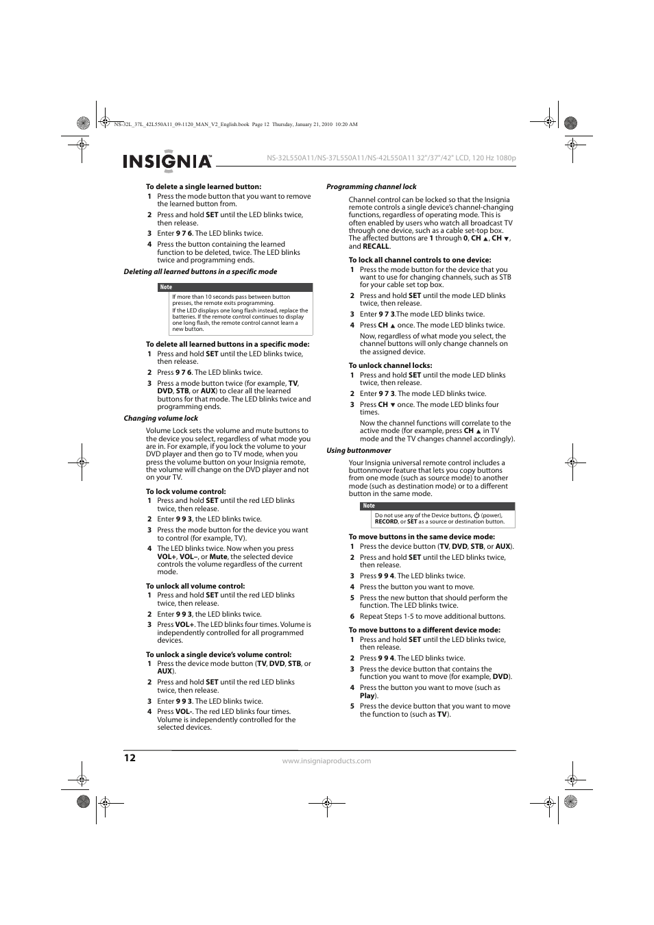 Insignia NS-32L550A11 User Manual | Page 16 / 68