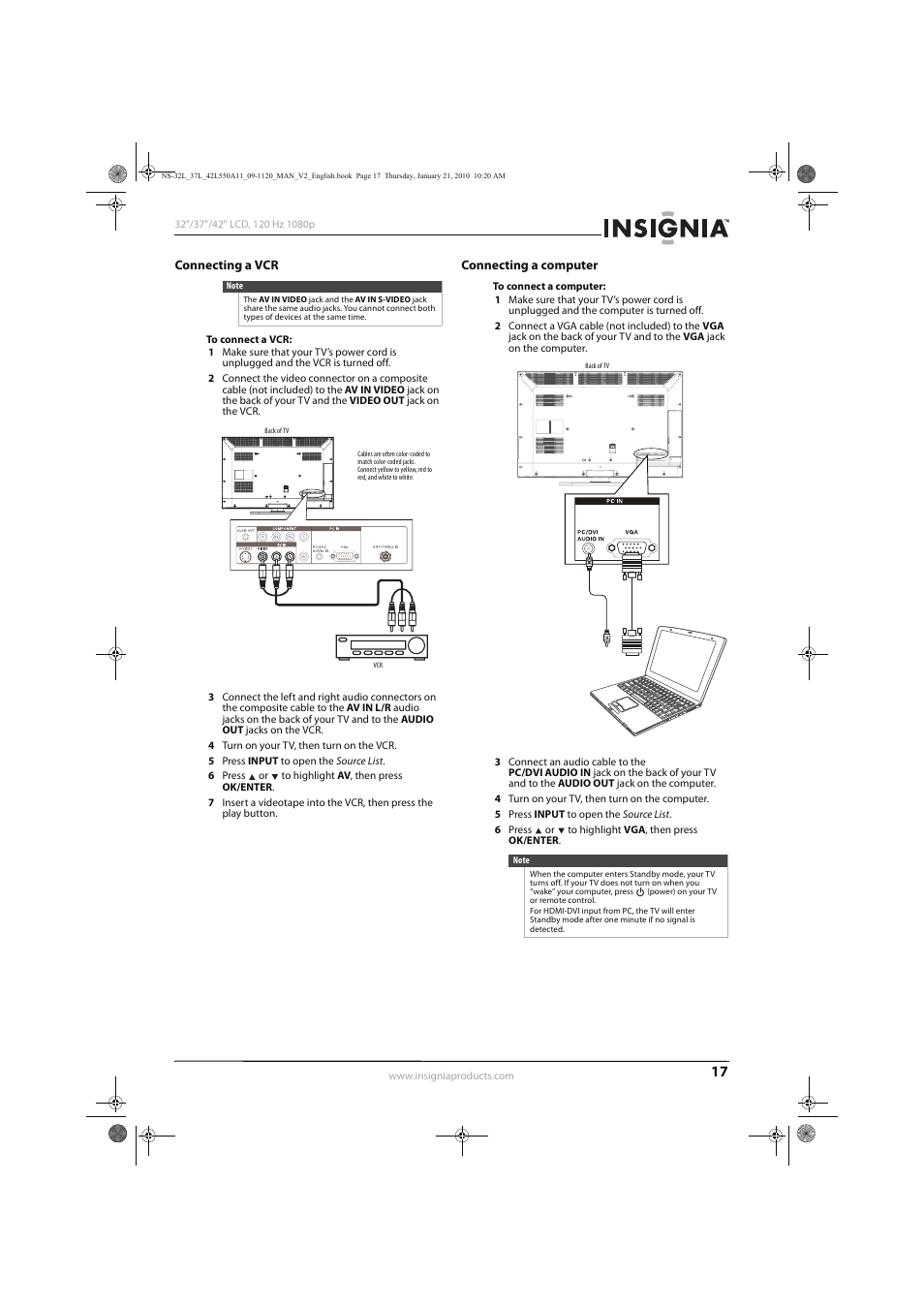 Insignia NS-32L550A11 User Manual | Page 21 / 68