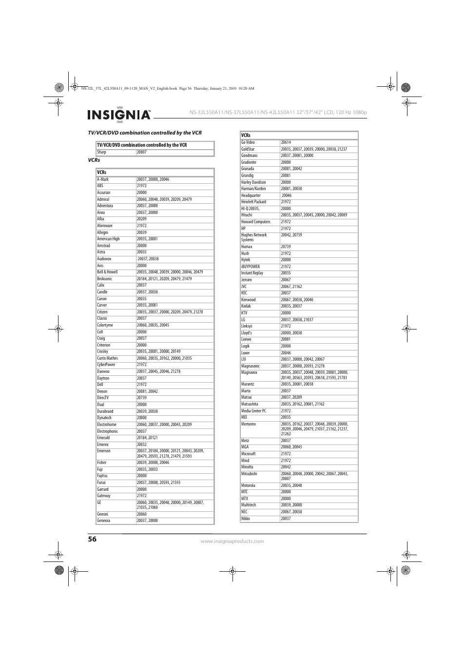 Insignia NS-32L550A11 User Manual | Page 60 / 68