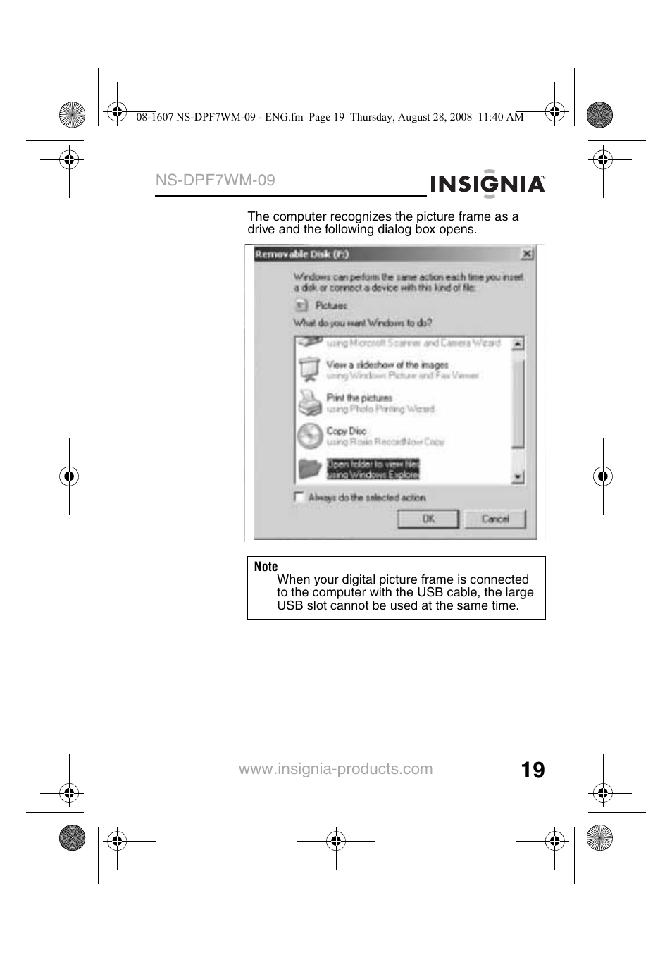 Insignia NS-DPF7WM-09 User Manual | Page 21 / 48