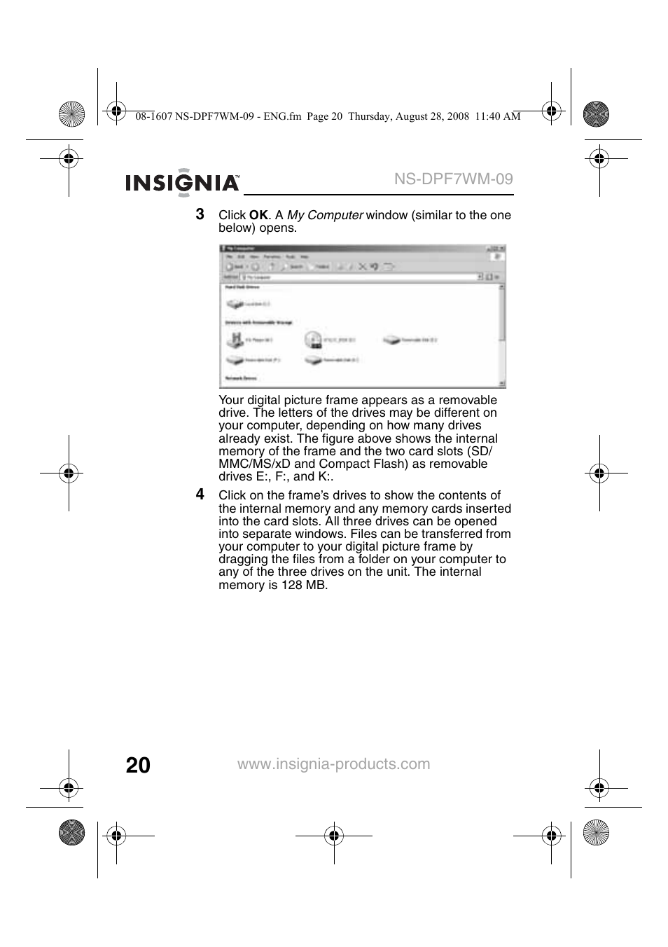 Insignia NS-DPF7WM-09 User Manual | Page 22 / 48