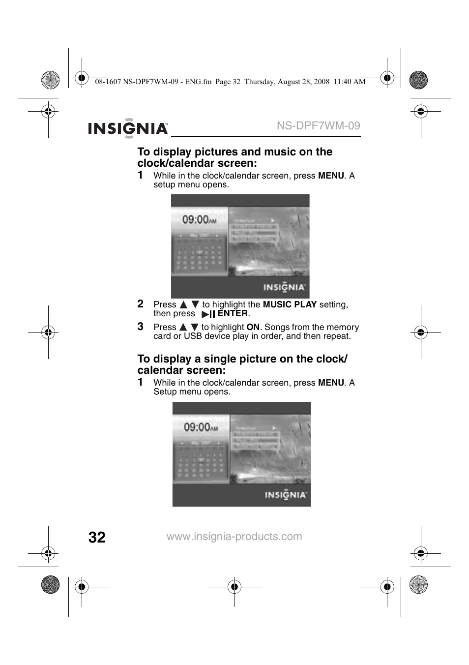 Insignia NS-DPF7WM-09 User Manual | Page 34 / 48