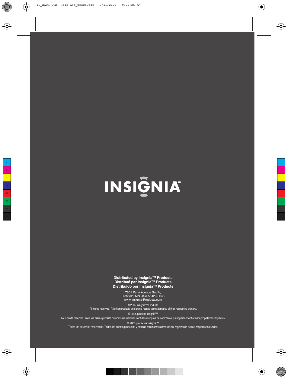 Insignia IS-HDPLTV42 User Manual | Page 106 / 106