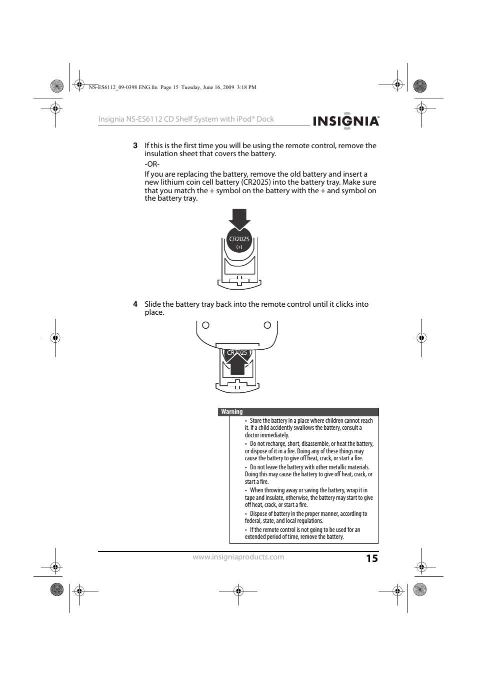 Insignia 09-0398 User Manual | Page 15 / 32