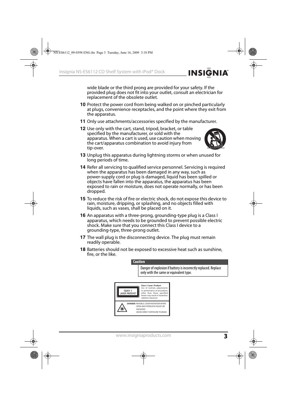 Insignia 09-0398 User Manual | Page 3 / 32