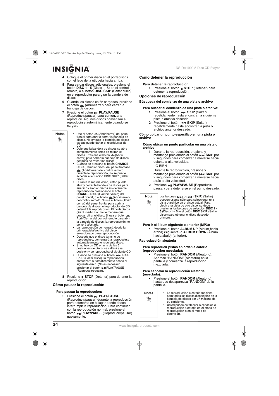 Insignia NS-DA1902 User Manual | Page 26 / 32