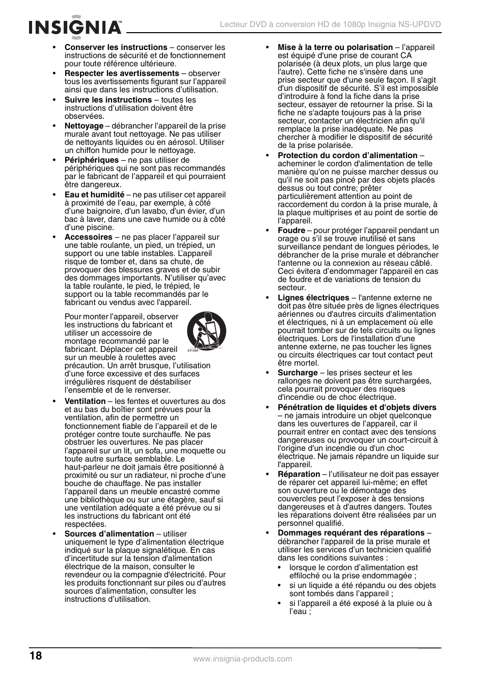 Insignia NS-UPDVD User Manual | Page 18 / 52