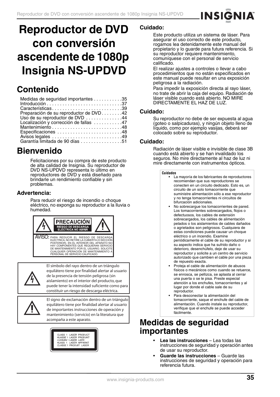 Insignia NS-UPDVD User Manual | Page 35 / 52