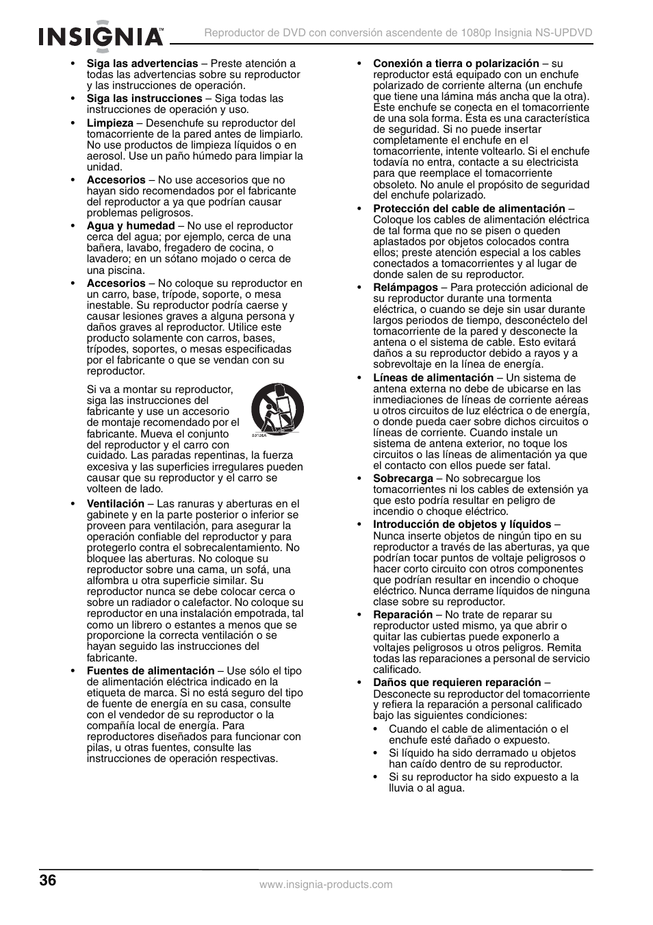 Insignia NS-UPDVD User Manual | Page 36 / 52