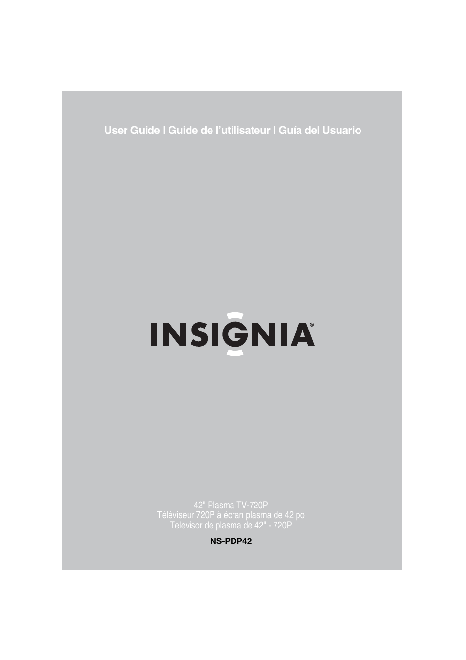 Insignia NS-PDP42 User Manual | 98 pages