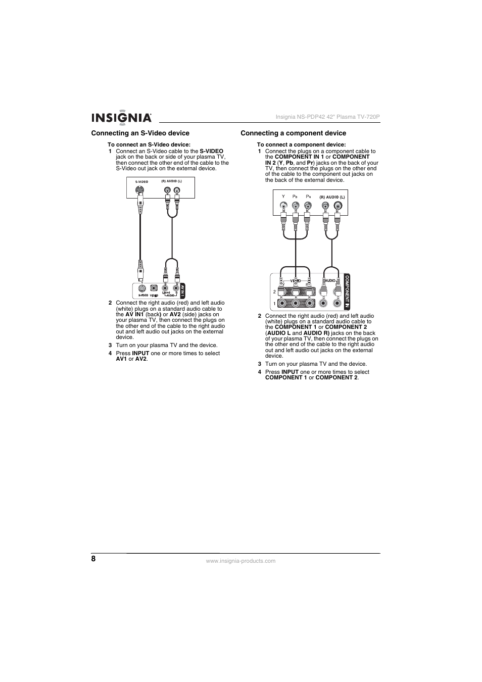 Insignia NS-PDP42 User Manual | Page 10 / 98