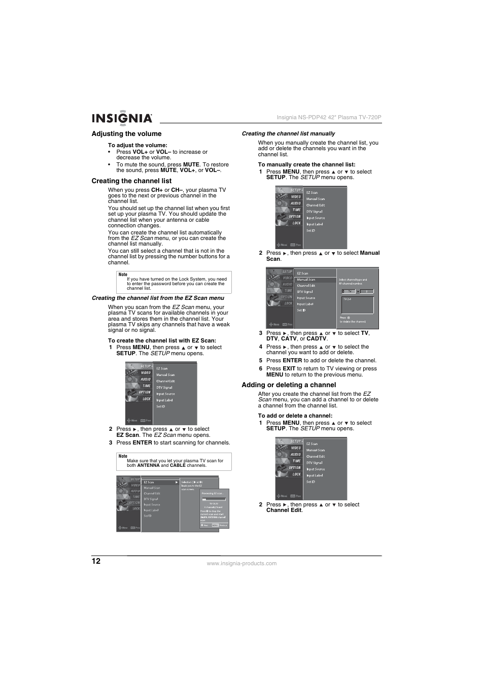 Insignia NS-PDP42 User Manual | Page 14 / 98