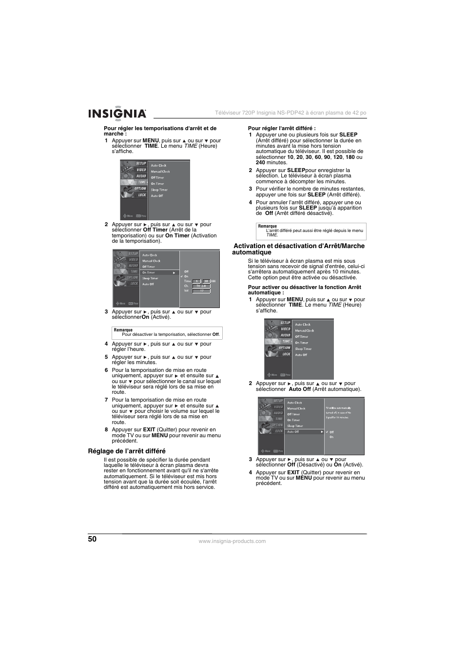 Insignia NS-PDP42 User Manual | Page 52 / 98