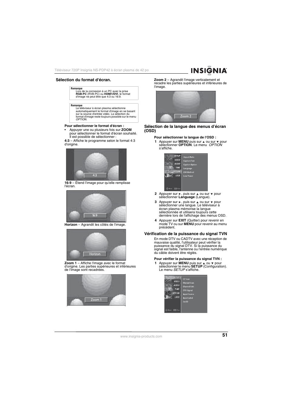Insignia NS-PDP42 User Manual | Page 53 / 98