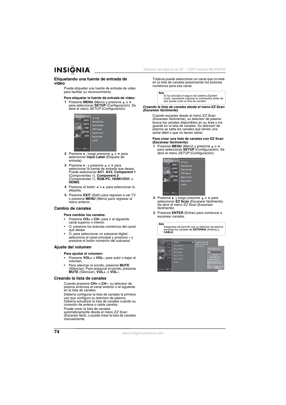 Insignia NS-PDP42 User Manual | Page 76 / 98