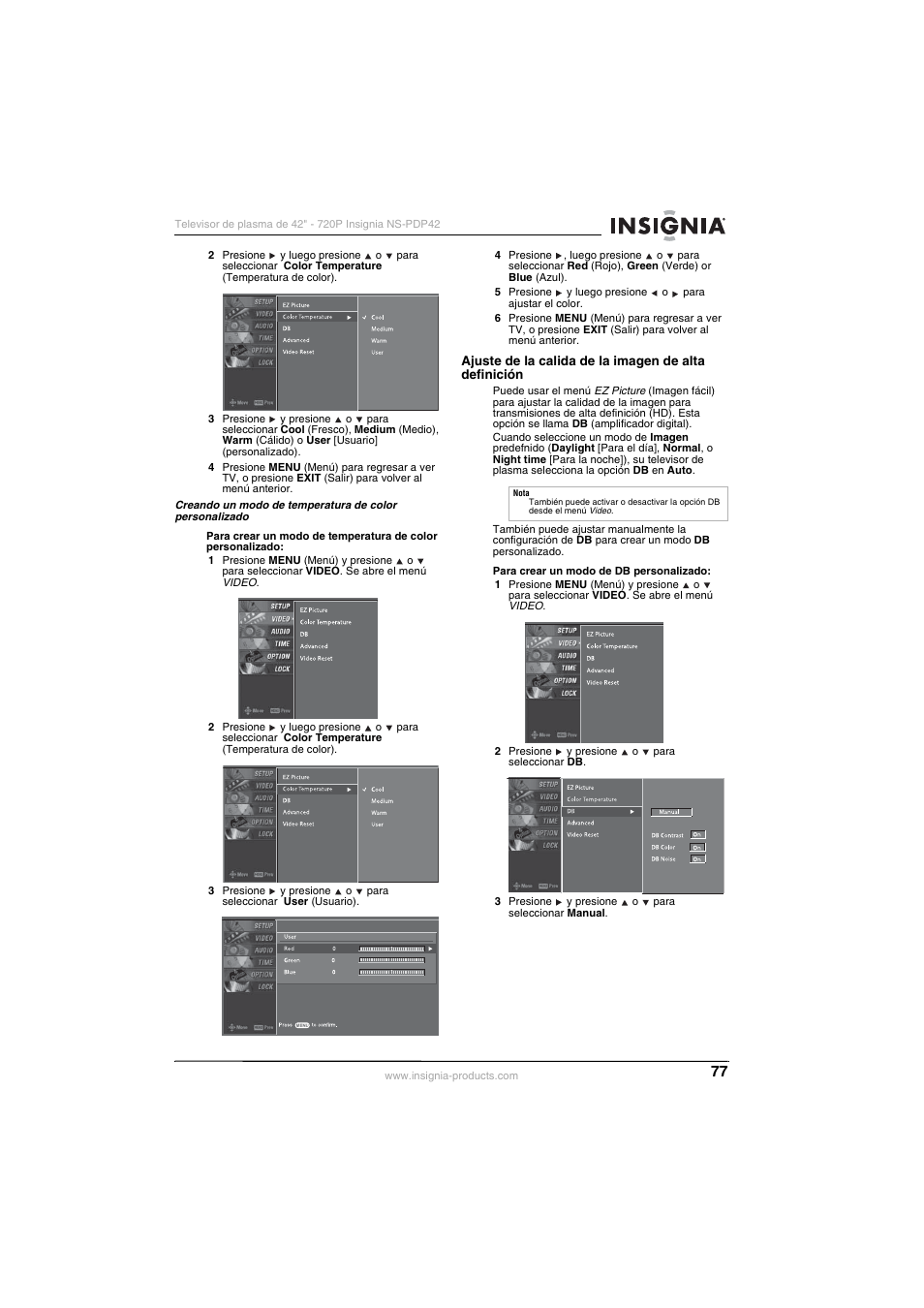 Insignia NS-PDP42 User Manual | Page 79 / 98