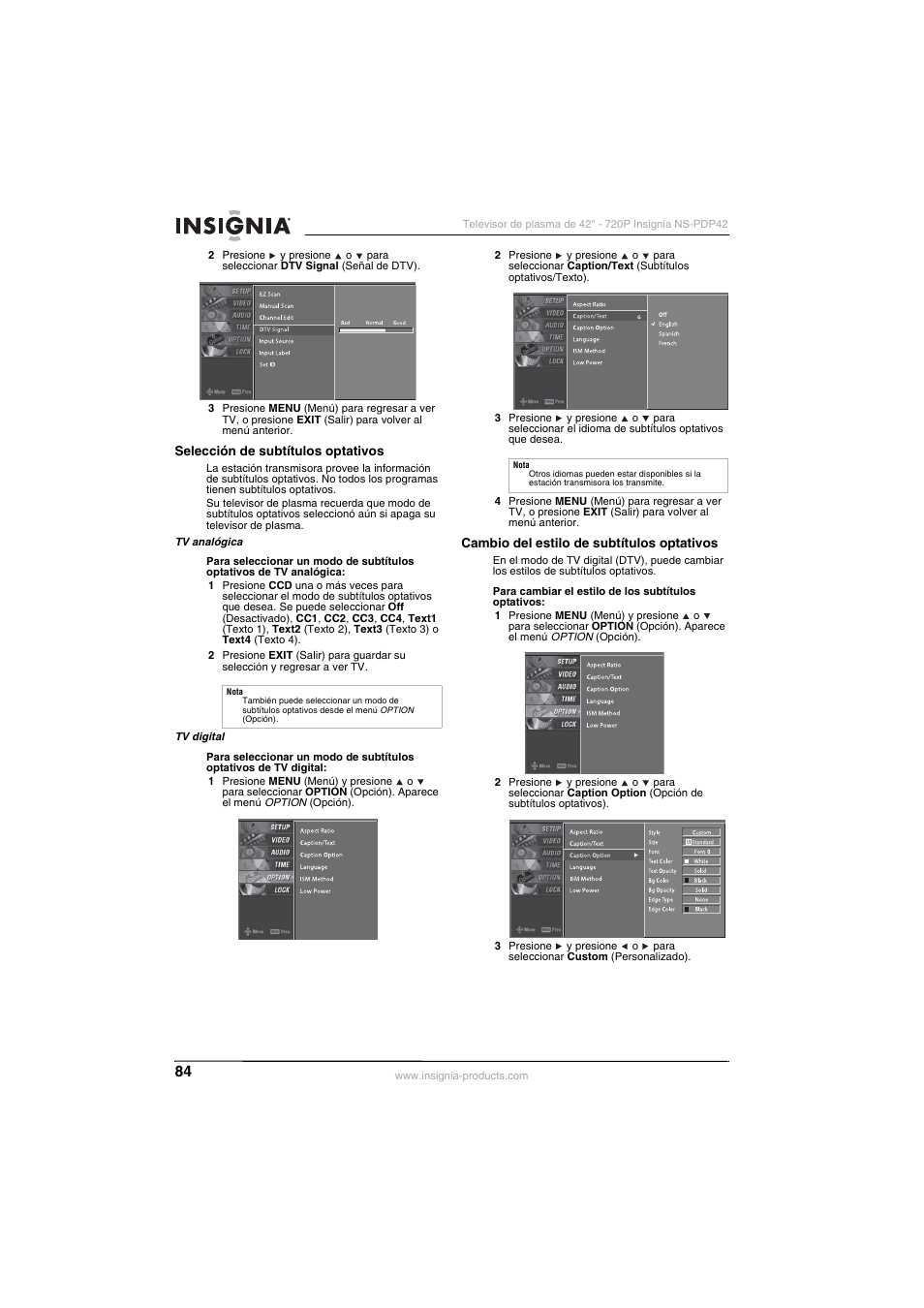 Insignia NS-PDP42 User Manual | Page 86 / 98