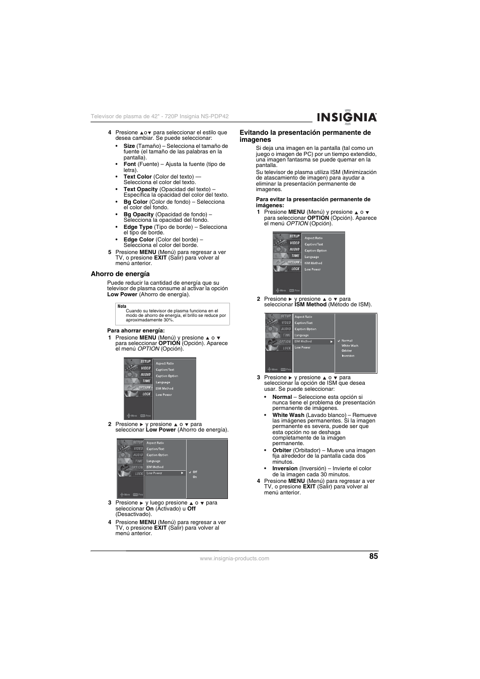 Insignia NS-PDP42 User Manual | Page 87 / 98