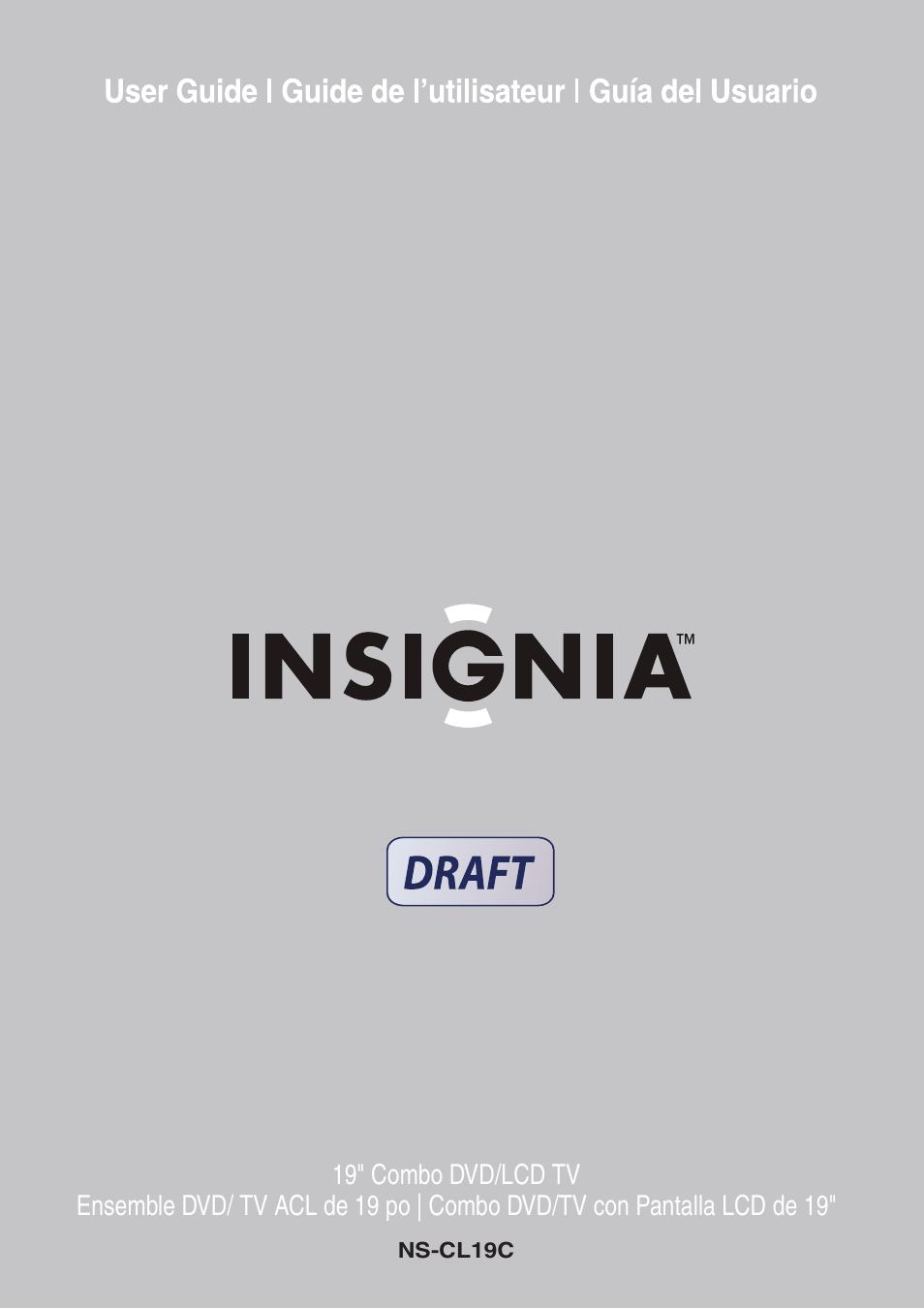 Insignia NS-CL19C User Manual | 20 pages