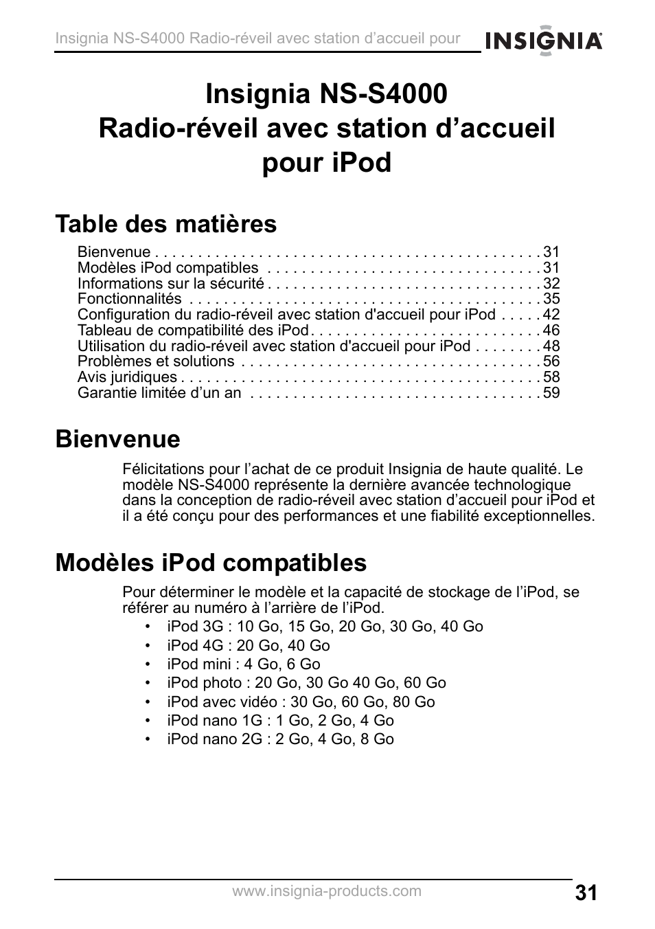Insignia NS-S4000 User Manual | Page 31 / 94