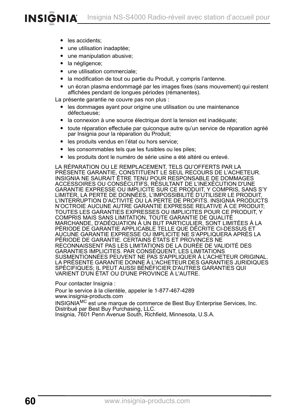 Insignia NS-S4000 User Manual | Page 60 / 94