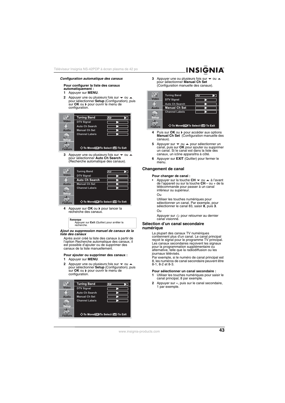 Insignia NS-42PDP User Manual | Page 43 / 88